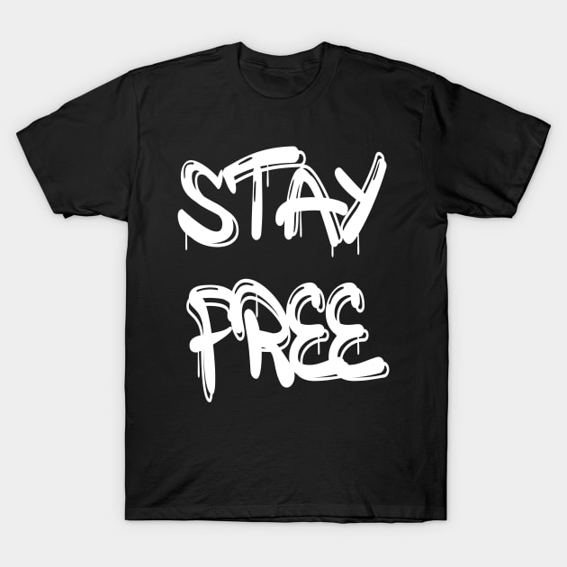 Freedom Cyber Punk Graffiti T-Shirt by PlanetMonkey